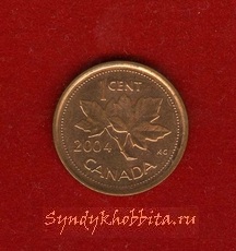 1 цент 2004 год Канада